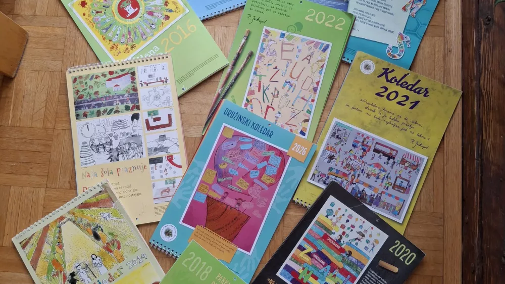 Osnovno&scaron;olci tudi letos izdelali koledar