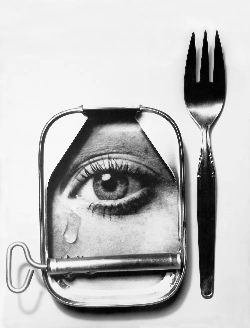 Stane Jagodič: Konzerva sadista; fotokolaž 70 x 50 cm, (1972) F arhiv MGL