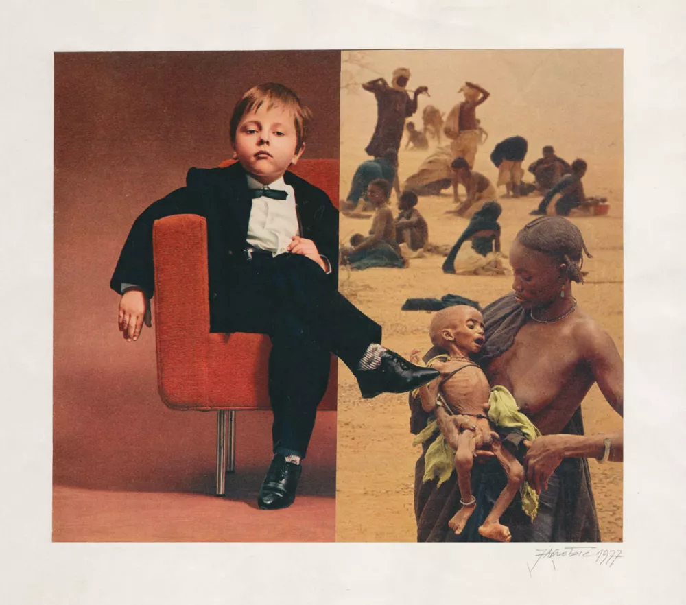 Stane Jagodič: Love Your Neighbour; fotokolaž, 1977 F arhiv Galerija Photon