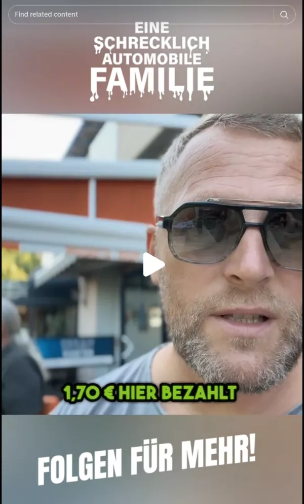 Navdu&scaron;eni turist, ki hvali slovenske cene. / Foto: Zajem Zaslona