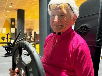 Story from Jam Press (Centenarian Bodybuilder)Pictured: Ińaxi training at the gym.'I'm a bodybuilder at 101, I hit the gym for 2 hours a day, here are the secrets to my longevity'A bodybuilding centenarian who hits the gym for two hours a day has revealed the secrets to her longevity.Ińaxi Lasa said she "would rather be the oldest person in the gym than the youngest at the nursing home."She survived World War II, breast cancer, two hip fractures, an operation for glaucoma and macular degeneration, and hospitalisation for Covid-19 at 98 years of age."And every day I fight osteoarthritis," she said.Now, 101 years old, she is considered an inspiration for her 130,000 followers on TikTok and Instagram.The centenarian never misses a day of exercise, and she often goes with her son, Ińaki, 63.Ińaxi, who comes from the town of Beasain near Bilbao, Spain, started training when her caregiver suffered an injury and gave her her gym membership card.She told&nbsp;What's The Jam: "I started going to the gym when I was 94, but I was already very active before that."I used a stationary bike and walked a lot, but they encouraged me to go to the gym and, honestly, it's been the best thing I've done in recent years."Now in winter, I get up at 8am and go for a walk, if it's not raining."Then I go to the gym with my son."We spend two hours doing strength training; we don't do cardio at the gym."Strength training makes me feel alive, and it's also very good for my mind."At first, I had two personal trainers, but now that I've learned the exercises, I can do them on my own."And as my eyesight isn't great, my son helps me."Exercise is the best thing an elderly person can do for their health."She added: "And it's the best medicine for longevity."Ińaxi also enjoys a diet of fresh veg and poultry produced in the local area.And she attributes olive oil and vegetables for helping her reach 101 candles.The elderly fitness influencer said: "We live in the countryside and have plenty of fruits and vegetables."And we eat white meat, although we used to eat beef."But we hardly eat any flour or sugar."Any food to live longer? I'd say olive oil and vegetables."Being active is the best, but diet is also important."After becoming an online sensation, Ińaxi said social media has helped to "empower" senior citizens like her.With the help of her son, she quickly racked up 112,000 TikTok fans "almost by accident".Ińaxi said: "We started messing about on social media like a game."We have a good time recording them, but we didn't think anyone would pay attention to us."Social media serves to empower older people and give visibility to a community that has been hit hard by life."Ińaxi, who worked in farming, added: "I really like that I'm an example for other people."At least that's what they tell me when they write to me."Despite her ripe old age, Ińaxi doesn't have any grandchildren.She said: "I was born in 1924 in a farmhouse in the Basque Country."I was the third of five sisters; my father died when I was eight years old."I got married quite late at 34. My husband's name was Gregorio, and we had one son, who is single and available."I don't have any grandchildren."Gregorio and I worked in the fields for many years."Ińaxi also wanted to pass on a message to younger generations."The important thing is to have a goal, no matter what it is, no matter how small," she said."You have to have motivation to get out of bed and to do things, and for all that, you need to be somewhat functional."The gym and exercise will help with all of that."Life is a constant fight, and you have to keep fighting with determination."You have to fight and never give up, become strong in the face of adversity, and never give up."See the solutions before the problems arise, although sometimes it's not easy."Many health experts also recommend that elderly people take up exercise to keep their bodies and minds in good shape.Dr David Ezpeleta, vice president of the Spanish Society of Neurology, said physical activity "improves cerebral vascularisation, helps form new neuronal connections."He said it "and is associated with healthier brain ageing, delaying the onset of symptoms of neurodegenerative diseases."Coral Sanfeliu, researcher at the Spanish National Research Council, said: "Population studies show that exercise reduces all-cause mortality in adults aged 50 to 70."ENDSEDITOR'S NOTE: Video Usage Licence: (NON-EXCLUSIVE) We have obtained a non-exclusive licence from the copyright holder. A copy of the licence is available on request.Video Restrictions: None.,Image: 1054914339, License: Rights-managed, Restrictions: EDITOR'S NOTE: Video Usage Licence: (NON-EXCLUSIVE) We have obtained a non-exclusive licence from the copyright holder. A copy of the licence is available on request.Video Restrictions: None., Model Release: no