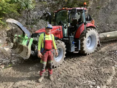 Gregor Kleč, Strži&scaron;če v Ba&scaron;ki grapi, nagrada za najbolj skrbnega lastnika gozda leta 2025 / Foto: Jože Prah