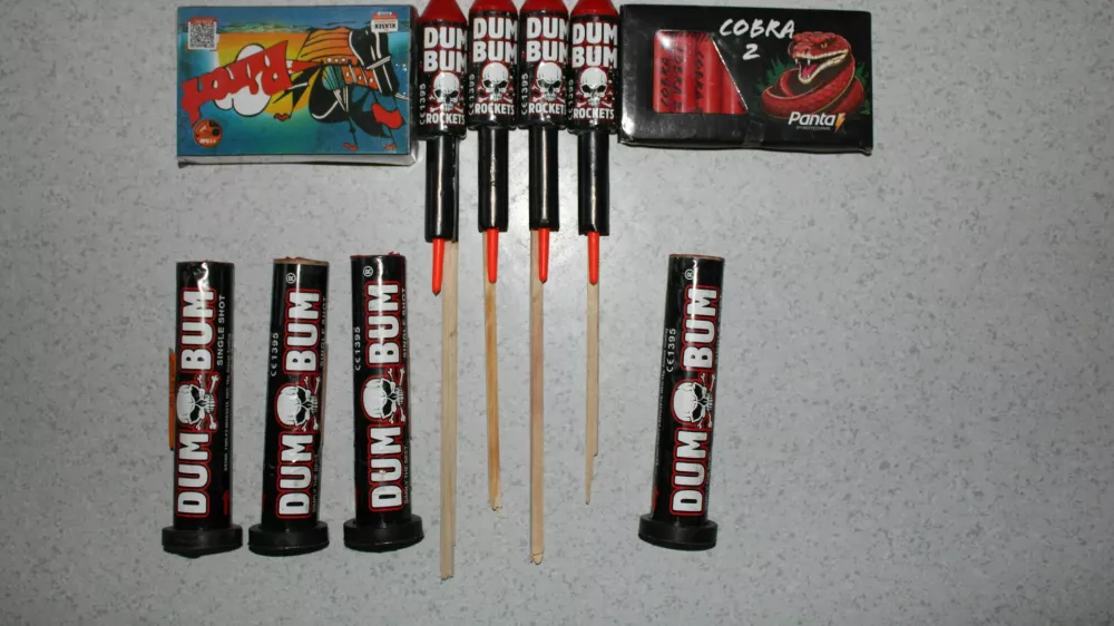 policija zasegla pirotehniko