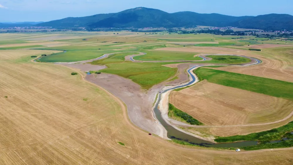 obnovljenega območja nekdanjih ponikalnic na območju Cerkni&scaron;kega polja. / Foto: Nn
