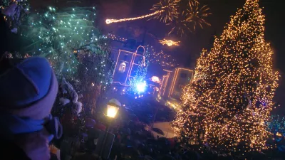 Silvestrovanje, Novo leto, praznična Ljubljana, Pre&scaron;ernov trg, //FOTO: Bojan VelikonjaOPOMBA: ZA OBJAVO V ČASOPISU DNEVNIK