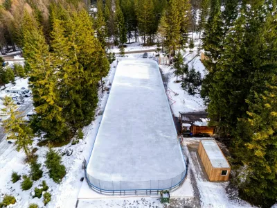 Planica drsali&scaron;če iz zraka / Foto: Kranjska Gora