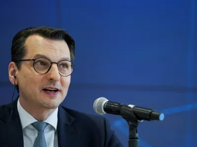 FILE PHOTO: Milan Nedeljkovic, BMW's head of production, speaks during the announcement of a multimillion dollar expansion at the plant of German automaker BMW in San Luis Potosi, Mexico February 3, 2023. REUTERS/Toya Sarno Jordan/File Photo