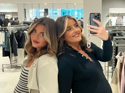 EXCLUSIVE: STRICTLY NO USAGE IN THE SUN AT THE CASE STUDY'S REQUESTStory from Jam Press (Twins Labour Together)VIDEO: Identical twins welcome babies hours apart in delivery suites just metres away from each otherIdentical twins welcomed their babies on the same day in delivery suites just metres apart.Alex Melia gave birth to her son Tommy first.Meanwhile, her twin Faye Shore delivered her son Sebastian nine hours later.The sisters, both 30, had their waters broken at the same time and delivered their babies in neighbouring delivery suites.Alex delivered her tot on 3 November with his sibling giving birth the following day."Going through this together feels like the greatest gift," Faye, from Liverpool, told What's the Jam."Growing up side by side was special but becoming mothers side by side is something else entirely."Our waters were actually broken by the midwives at almost the exact same time."We were in delivery rooms side by side and the whole moment felt surreal."The midwives were laughing in disbelief, they'd never seen anything like it."It was incredible knowing we were both going through the same thing."Even when contractions became intense or scary moments cropped up, there was a constant blanket of comfort knowing the other twin was right next door, fighting the same battle."Our mum, along with our husbands, was our birthing partner and had to go between rooms."Both babies were born via emergency caesarean.Alex and Tommy were able to leave hospital after two days but Faye and Sebastian developed an infection and went into septic shock.Thankfully, they recovered and went home 11 days later.Faye said: "Both of our journeys were different but equally powerful."In the end, two perfect boys arrived safely and that's what matters most."The pair, who both work as primary school teachers, discovered they were expecting their first babies within just 24 hours of each other.Alex and husband To.08 Dec 2025Pictured: STRICTLY NO USAGE IN THE SUN AT THE CASE STUDY'S REQUESTStory from Jam Press (Twins Labour Together)VIDEO: Identical twins welcome babies hours apart in delivery suites just metres away from each otherIdentical twins welcomed their babies on the same day in delivery suites just metres apart.Alex Melia gave birth to her son Tommy first.Meanwhile, her twin Faye Shore delivered her son Sebastian nine hours later.The sisters, both 30, had their waters broken at the same time and delivered their babies in neighbouring delivery suites.Alex delivered her tot on 3 November with his sibling giving birth the following day."Going through this together feels like the greatest gift," Faye, from Liverpool, told What's the Jam."Growing up side by side was special but becoming mothers side by side is something else entirely."Our waters were actually broken by the midwives at almost the exact same time."We were in delivery rooms side by side a.,Image: 1057577053, License: Rights-managed, Restrictions: NO Australia, Germany, Norway, South Korea, Sweden, United Kingdom, United States, Unknown Country, Model Release: no, Pictured: Faye Shore and Alex Melia