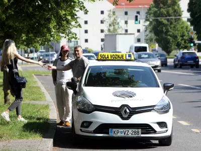 - 02.06.2023 &ndash; simbolična fotografija &ndash; avto&scaron;ola &ndash; &scaron;ola vožnje - praktični del izpita za voznike motornih vozil B kategorije //FOTO: Tomaž Skale