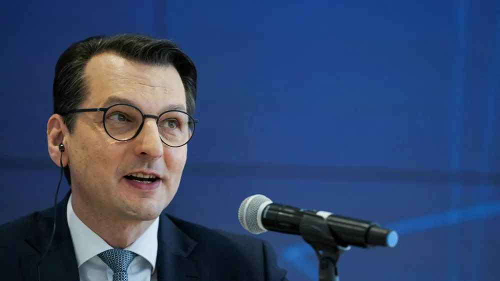 FILE PHOTO: Milan Nedeljkovic, BMW's head of production, speaks during the announcement of a multimillion dollar expansion at the plant of German automaker BMW in San Luis Potosi, Mexico February 3, 2023. REUTERS/Toya Sarno Jordan/File Photo