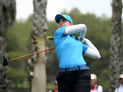 Spanija, Tarragona.Mlada slovenska golfistka Ana Belac na sredozemskem turnirju v golfu v spanski Tarragoni junija lani, kjer je bila tretja med posameznicami.