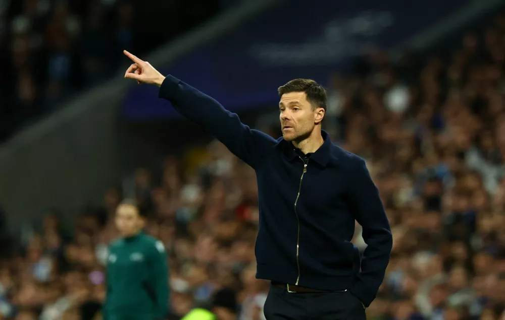 Soccer Football - UEFA Champions League - Real Madrid v Manchester City - Santiago Bernabeu, Madrid, Spain - December 10, 2025 Real Madrid coach Xabi Alonso REUTERS/Susana Vera