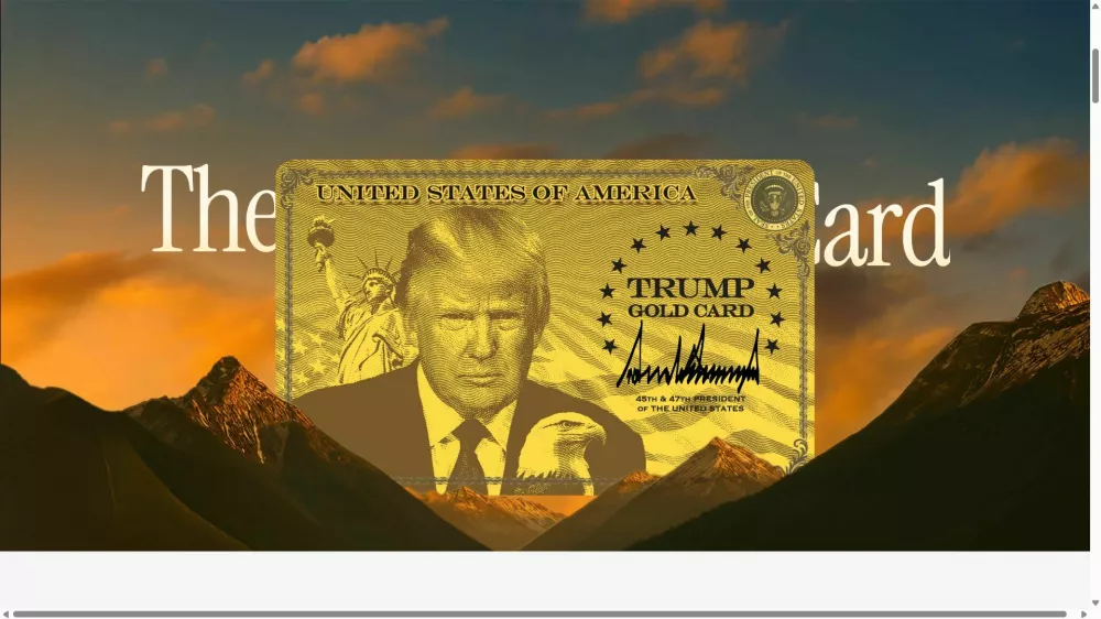 trumpova zlata kartica