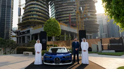 Mate Rimac pred Bugatti Residences v Dubaju