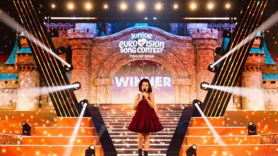 Imenitna pevka po zmagoslavju. / Foto: Ebu