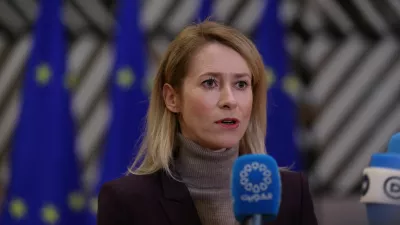 European Union High Representative for Foreign Affairs and Security Policy and European Commission Vice-President Kaja Kallas speaks as she attends an EU Foreign Affairs Council in Brussels, Belgium December 15, 2025. REUTERS/Omar Havana