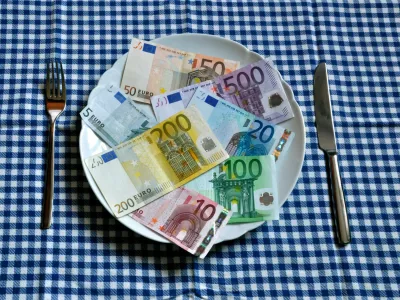 Illustration - Euro bills lie on a plate in Germany, 22 March 2011. Photo by: Berliner Verlag/Steinach/picture-alliance/dpa/AP Images