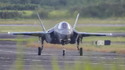 FILED - 13 September 2025, Puerto Rico, Ceiba: A Lockheed Martin F-35B fighter jet taxis along the runway at Roosevelt Roads Naval Station after landing. Amidst the conflict between the United States and Venezuela, the Caribbean island nation of Trinidad and Tobago has allowed US military aircraft to use its airports for logistical purposes, the country's Foreign Ministry said on Monday. Photo: Kendall Torres Cortés/dpa