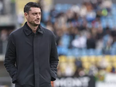 trener Celja Albert Riera- 03.11.2024 - nogomet - 1.SNL - Celje: Olimpija, stadion v Celju//FOTO: Jaka Gasar