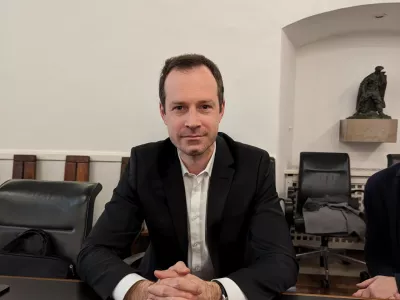 Rok Vihar iz Ljubljanskega potni&scaron;kega prometa je omenil, da bo izgradnja centra tudi spodbuda za razmislek o spremembah v mestnem prometu.