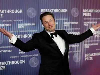 FILE PHOTO: Elon Musk attends the Breakthrough Prize awards in Los Angeles, California, U.S., April 13, 2024. REUTERS/Mario Anzuoni/File Photo / Foto: Mario Anzuoni