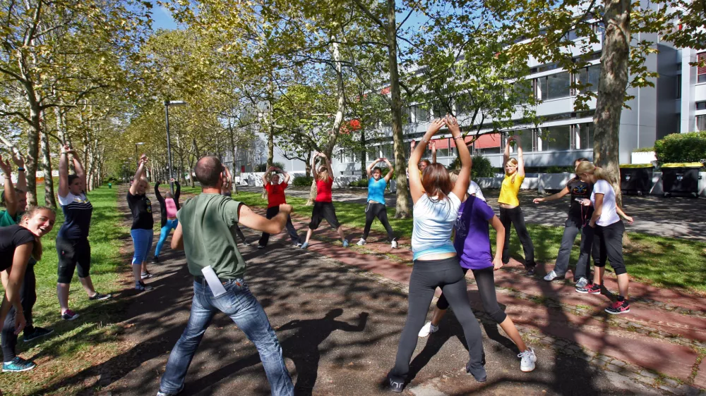 ilustrativna fotografija - &scaron;tudenti - dijaki - telovadba//FOTO: Tomaž Skale / Foto: Tomaž Skale
