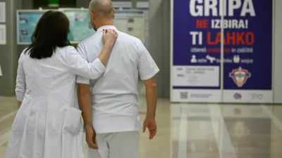 Gripa - 09.01.2024 – opozorilna stavka zdravnikov in zobozdravnikov - zdravniki in zobozdravniki zaradi neuresničenih zavez vlade iz že sklenjenih sporazumov opozorilno stavkali. protest //FOTO: Nik Erik Neubauer 