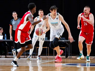 Boban Marjanović of Perspektiva Ilirija in action during AdmiralBet ABA League 2025/2026 basketball match between Perspektiva Ilirija and Vienna in Tivoli Hall, Ljubljana, Slovenia on December 27, 2025