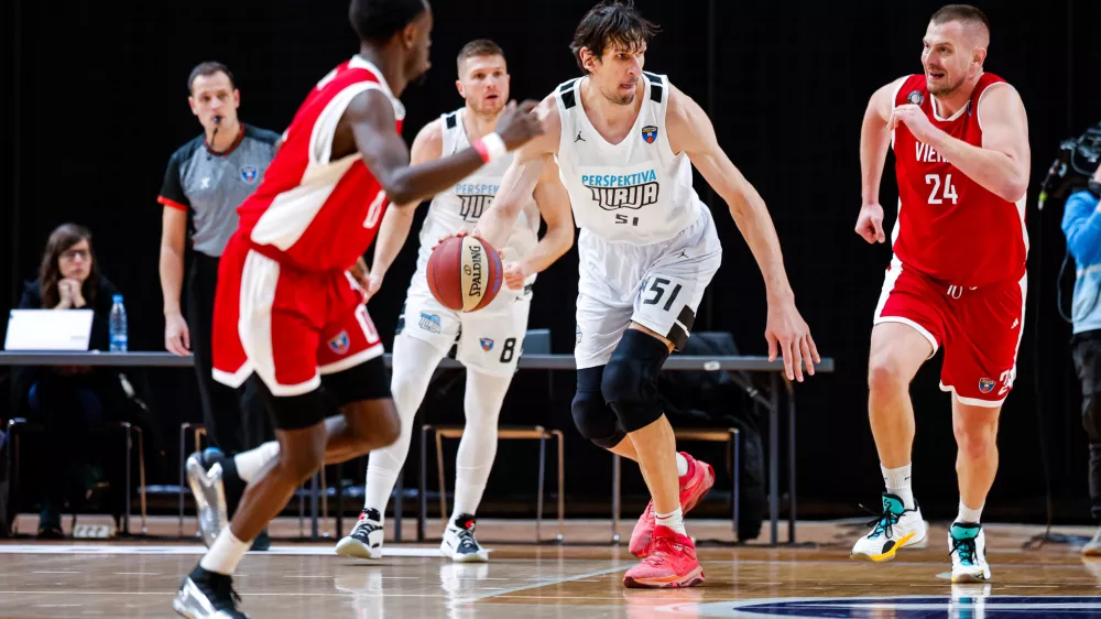 Boban Marjanović of Perspektiva Ilirija in action during AdmiralBet ABA League 2025/2026 basketball match between Perspektiva Ilirija and Vienna in Tivoli Hall, Ljubljana, Slovenia on December 27, 2025