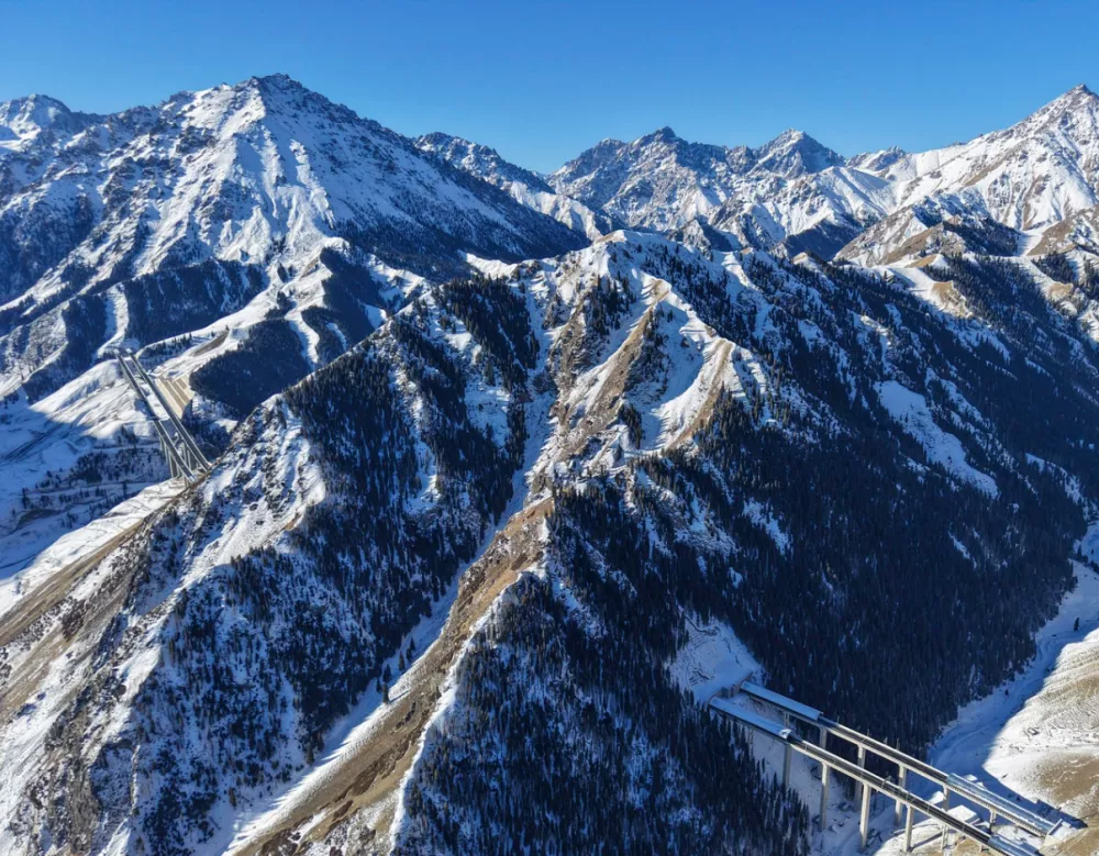 Pogled na predor iz zraka. / Foto: Xinhua/instagram