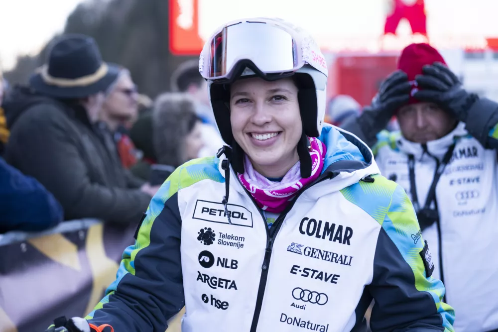 Nika Tom&scaron;ič3.1.2026 - Audi FIS svetovni pokalu v alpskem smučanju, ženske, Kranjska Gora - veleslalomFOTO: Nik Erik Neubauer