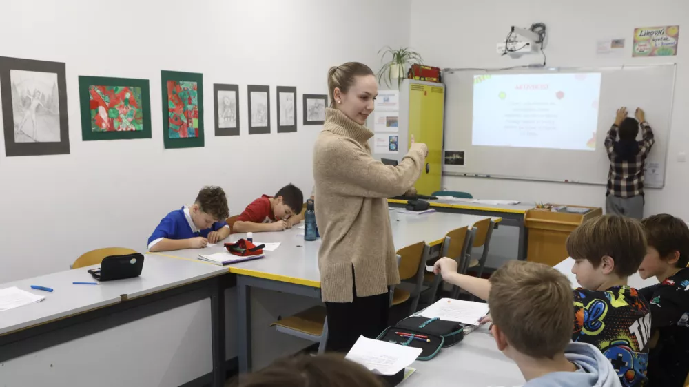 19.12.2025 - Osnovna &scaron;ola Prule na začasni lokaciji v BTC - učenci, pouk, osnovno&scaron;olciFoto Luka Cjuha