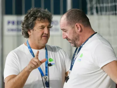 Slovenski selektor Mirko Vičević (levo) 