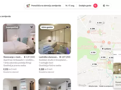 airbnb, stanovanja. Ljubljana