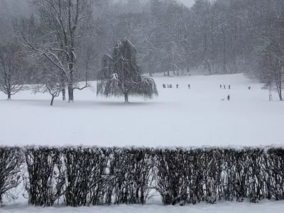 - 06.01.2026 - sneg v Ljubljani, zimske radosti, park Tivoli//FOTO: Jaka GasarOPOMBA: ZA OBJEKTIV 
