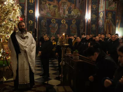 06.01.2026. Badnji večer v Pravoslavni cerkvi v Ljubljani. Pravoslavni božič. foto: Bojan Velikonja