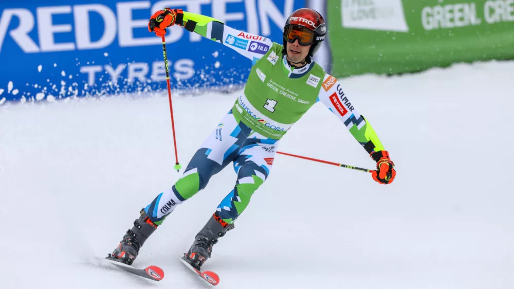 Žan Kranjec01.03.2025 - Audi FIS svetovni pokal v alpskem smučanju Kranjska GoraFoto: Luka Cjuha