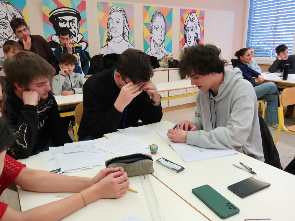 Mladi iz desetih držav so matematične orehe trli s skupnimi močmi. / Foto: Nata&scaron;a Bucik Ozebek