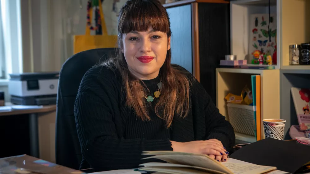 24.4.2025 - Nika Kovač - antropologinja, sociologinja, aktivistka, predavateljicaFoto: Luka Cjuha