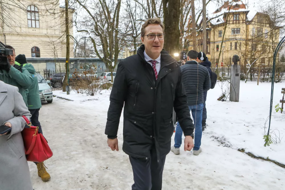 Vladimir Prebelič Prerod13.01.2026 - Delovno kosilo pri predsedniku vlade Robertu Golobu. PEN KlubFoto: Luka Cjuha