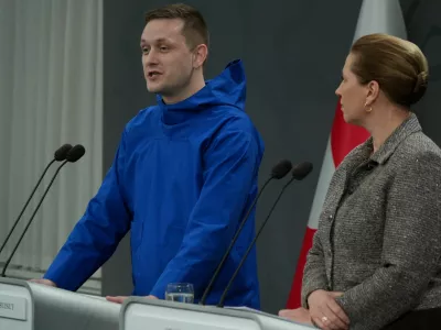 Danish Prime Minister Mette Frederiksen and Greenlandic Prime Minister Jens-Frederik Nielsen attend a press conference in Copenhagen, Denmark, January 13, 2026. REUTERS/Tom Little