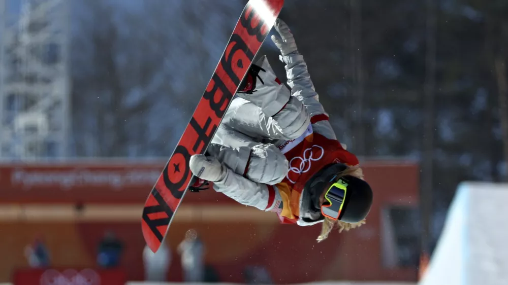 Snowboarding - Pyeongchang 2018 Winter Olympics - Women's Halfpipe Finals - Phoenix Snow Park - Pyeongchang, South Korea - February 13, 2018 - Chloe Kim of the U.S. competes. REUTERS/Mike Blake