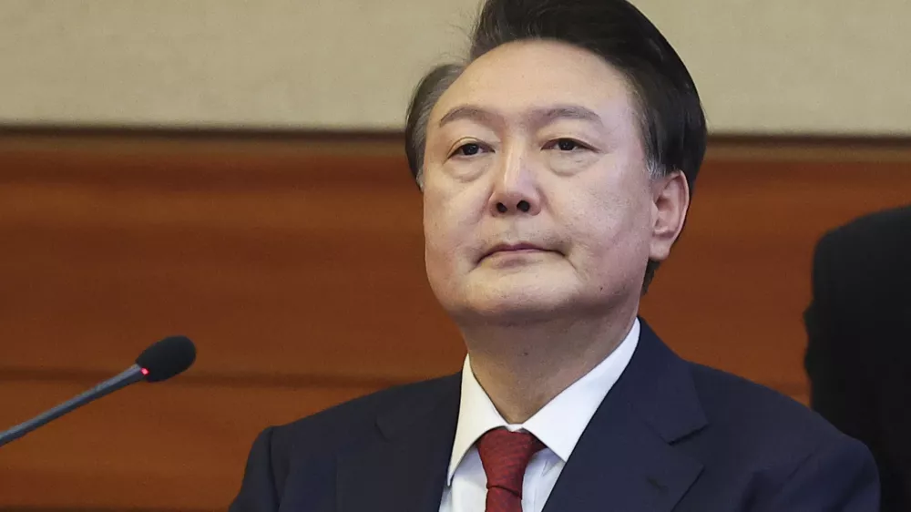 FILE - Impeached South Korean President Yoon Suk Yeol attends his impeachment trial at the Constitutional Court in Seoul, South Korea, Tuesday, Jan. 21, 2025. (Kim Hong-Ji/Pool Photo via AP, File)