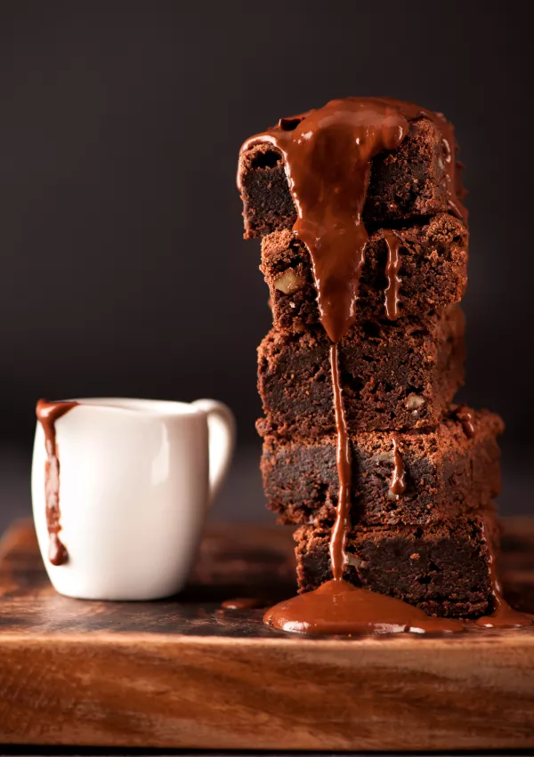 Pieces of chocolate cake brownies / Foto: Rozmarina