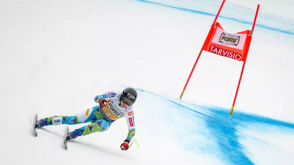 Trbiz, Di Prampero.Zenski smuk za FIS svetovni pokal.Slovenska alpska smucarka Ilka Stuhec.