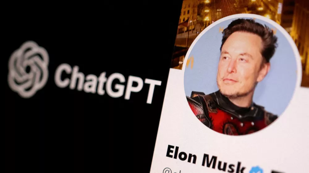 FILE PHOTO: Elon Musk profile picture and ChatGPT logo are seen in this illustration taken, June 11, 2024. REUTERS/Dado Ruvic/Illustration/File Photo / Foto: Dado Ruvic