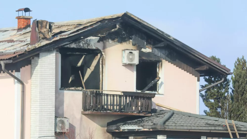 Slovenija, Draženci pri Ptuju, 18.1.2026 - požar v stanovanjski hi&scaron;i, mrtev otrok