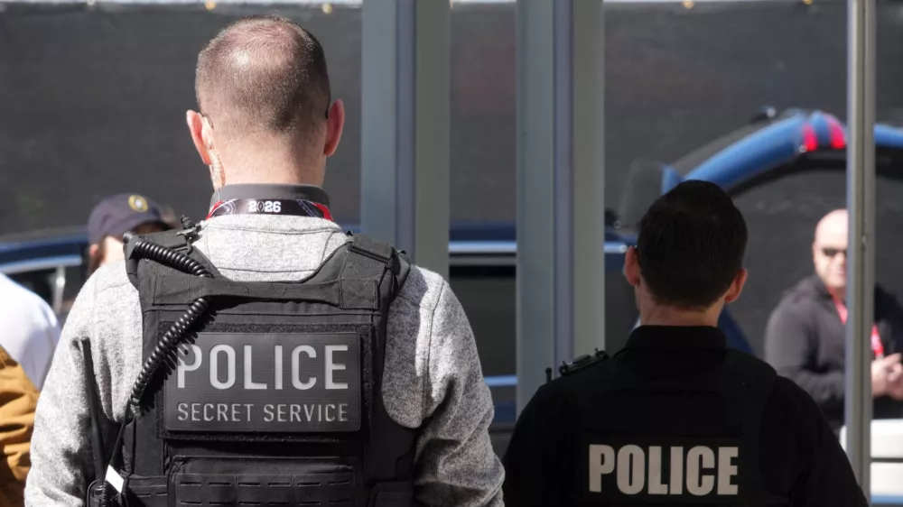 Jan 19, 2026; Miami Gardens, FL, USA; United States secret service police at the CFP National Championship college football game at Hard Rock Stadium. Mandatory Credit: Kirby Lee-Imagn Images