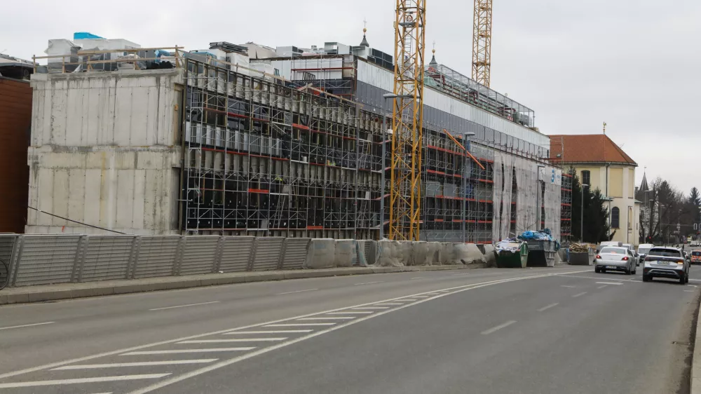 19.01.2026 - Medicinski kampus Vrazov trg - gradbi&scaron;čeFoto: Luka Cjuha