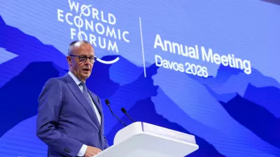 German Chancellor Friedrich Merz attends the 56th annual World Economic Forum (WEF) meeting in Davos, Switzerland, January 22, 2026. REUTERS/Denis Balibouse